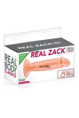 Фаллоимитатор Real Body - Real Zack Flesh, TPE, диаметр 3,7см SO2217 фото