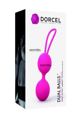 Вагинальные шарики Dorcel Dual Balls Magenta, диаметр 3,6см, вес 55гр SO2699 фото