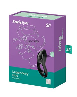 Ерекційне кільце з вібрацією Satisfyer Legendary Duo для члена та мошонки SO5545 фото