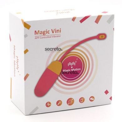 Смарт-віброяйце Magic Motion Vini Orange, керування зі смартфона SO4481 фото