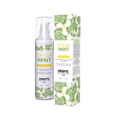 Массажное масло EXSENS Organic Spear Mint 50мл разогревающее, без сахара, без парабенов, съедобное SO2380 фото