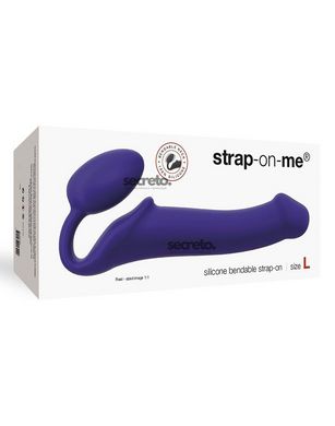 Безремневой страпон Strap-On-Me Violet L, полностью регулируемый, диаметр 3,7см SO2708 фото