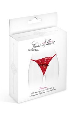 Трусики-стрінги з перлинною ниткою Fashion Secret VENUSINA Red SO2250 фото