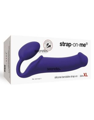 Безремінний страпон Strap-On-Me Violet XL, повністю регульований, діаметр 4,5 см SO2709 фото