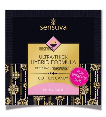 Пробник Sensuva - Ultra-Thick Hybrid Formula Cotton Candy (6 мл) SO3385 фото