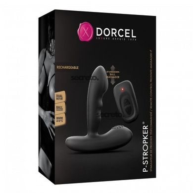 Масажери простати Dorcel P-Stroker з пультом ДК, підігрівом і прицільним масажем, два мотори SO3074 фото