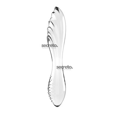 Двосторонній скляний дилдо Satisfyer Dazzling Crystal 1 Transparent, дуже міцний, без стопера SO8785 фото