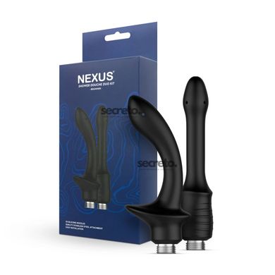 Набір насадок для анального душу Nexus BEGINNER Shower Douche Duo Kit - Black SO9857 фото