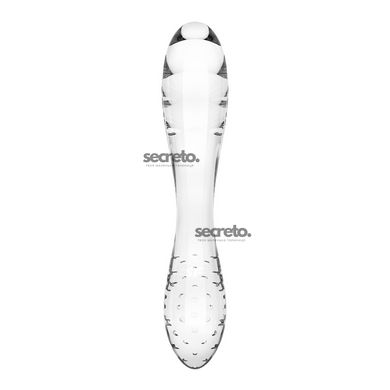 Двусторонний стеклянный дилдо Satisfyer Dazzling Crystal 1 Transparent, очень прочный, без стоппера SO8785 фото