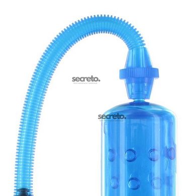 Вакуумна помпа XLsucker Penis Pump Blue для члена довжиною до 18см, діаметр до 4 см E22147 фото