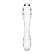 Двусторонний стеклянный дилдо Satisfyer Dazzling Crystal 1 Transparent, очень прочный, без стоппера SO8785 фото 4