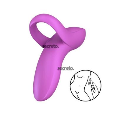 Вібратор на палець Satisfyer Bold Lover Dark Pink, гнучкий SO6720 фото