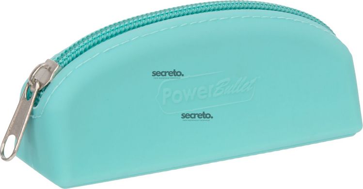 Сумка для хранения секс-игрушек PowerBullet - Silicone Storage Zippered Bag Teal SO5561 фото