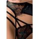 Комплект білизни FLORIS SET black L/XL - Passion Exclusive: ліф, трусики, пояс для панчох PS23710 фото 5