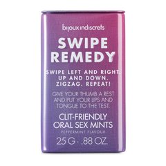 М'ятні цукерки Bijoux Indiscrets Swipe Remedy – clitherapy oral sex mints без цукру, термін 31.08.23 SO5911 фото