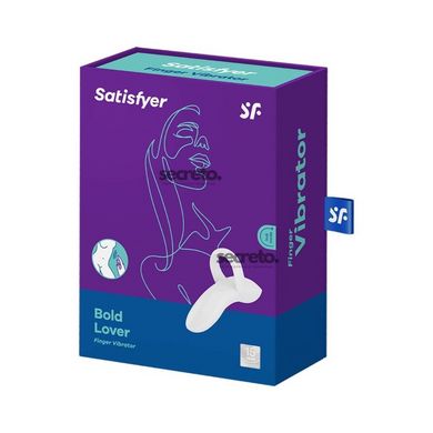 Вібратор на палець Satisfyer Bold Lover White, гнучкий SO6721 фото