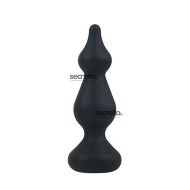 Анальна пробка Adrien Lastic Amuse Mini Black (S) з двома переходами, макс. діаметр 3 см AD20289 фото