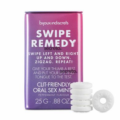 Мятные конфеты Bijoux Indiscrets Swipe Remedy – clitherapy oral sex mints, без сахара, срок 31.08.23 SO5911 фото