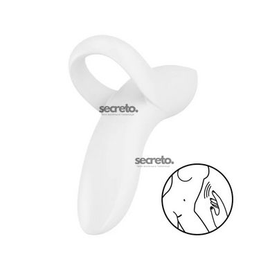 Вібратор на палець Satisfyer Bold Lover White, гнучкий SO6721 фото