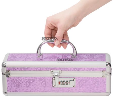 Кейс для зберігання секс-іграшок BMS Factory - The Toy Chest Lokable Vibrator Case Purple з кодовим SO5562 фото