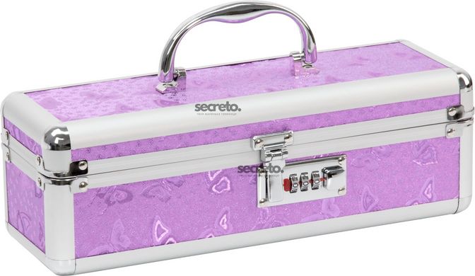 Кейс для зберігання секс-іграшок BMS Factory - The Toy Chest Lokable Vibrator Case Purple з кодовим SO5562 фото