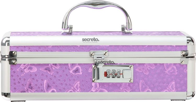 Кейс для зберігання секс-іграшок BMS Factory - The Toy Chest Lokable Vibrator Case Purple з кодовим SO5562 фото