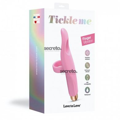 Вібратор на палець Love To Love Tickle me - BABY PINK перезаряджається, 3 варіанти використання SO5092 фото