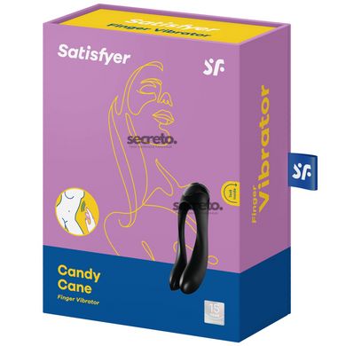 Вібратор на палець Satisfyer Candy Cane Black SO4653 фото