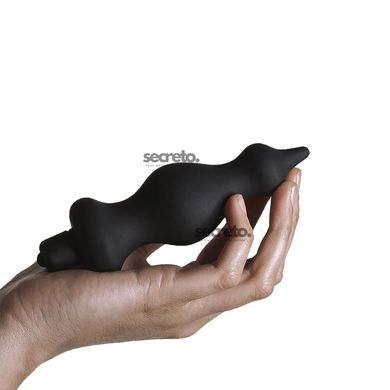 Анальная пробка с вибрацией Adrien Lastic Bullet Amuse Black, макс. диаметр 3,9см AD20309 фото