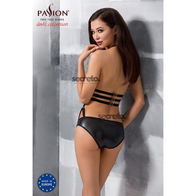 Боди монокини под латекс LAMIS BODY black L/XL - Passion Exclusive PS24801 фото