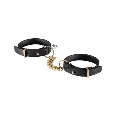 Наручники из экокожи Bijoux Indiscrets Maze – Thin Handcuffs Black SO5912 фото