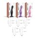 Насадка для страпона Strap-On-Me Dildo Plug Curvy Rose Dragee Metallic M SO7820 фото 3