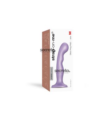 Насадка для страпона Strap-On-Me Dildo Plug P&G Lilas Metallic M SO7821 фото