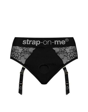 Мереживні труси для страпону з підв'язками для панчох Strap-On-Me DIVA HARNESS - XL SO5095 фото