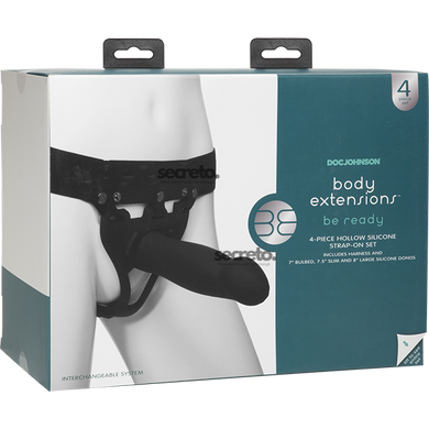 Набір для страпона Doc Johnson Body Extensions - BE Ready - Black SO2792 фото