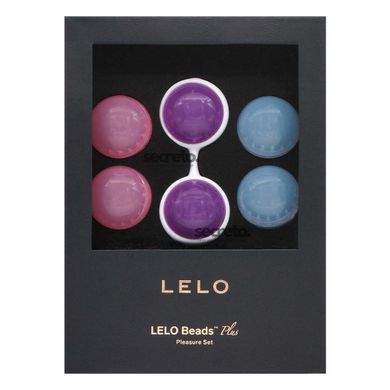 Набір вагінальних кульок LELO Beads Plus, діаметр 3,5 см, змінне навантаження 2х28, 2х37 та 2х60 г SO8084 фото