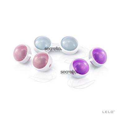 Набір вагінальних кульок LELO Beads Plus, діаметр 3,5 см, змінне навантаження 2х28, 2х37 та 2х60 г SO8084 фото