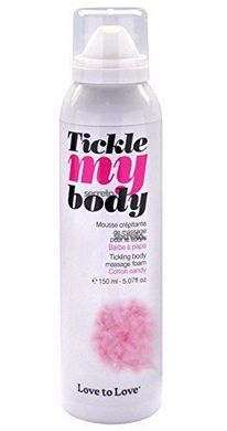 Масажна піна Love To Love TICKLE MY BODY Cotton candy (150 мл) зволожувальна SO1388 фото