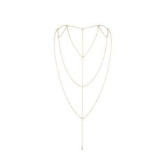 Цепочка для спины Bijoux Indiscrets Magnifique Back and Cleavage Chain - Gold, украшение для тела SO2657 фото