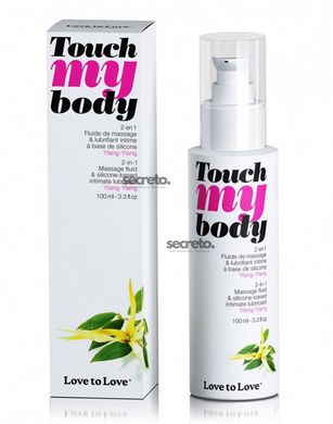 Масажний гель і змазка 2-в-1 Love To Love TOUCH MY BODY Ylang-Ylang (100 мл) зволожуючий SO2700 фото