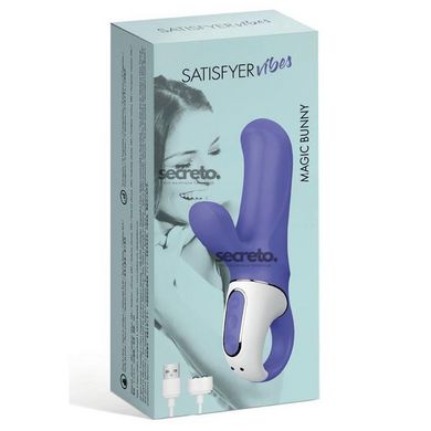 Мощный вибратор-кролик Satisfyer Vibes Magic Bunny, два мотора, литой силикон, 12 режимов работы SO2200 фото