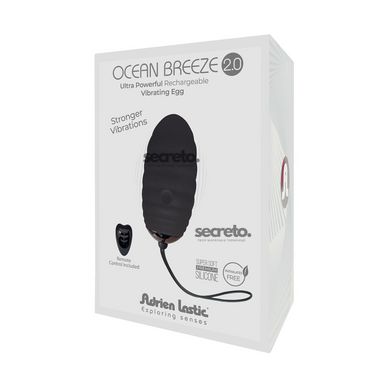 Виброяйцо Adrien Lastic Ocean Breeze 2.0 Black SO7030 фото