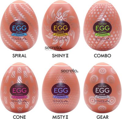 Набір мастурбаторів-яєць Tenga Egg Hard Boilded II Pack (6 яєць) SO9804 фото