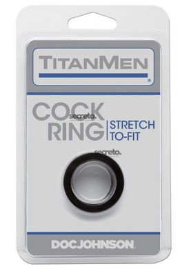 Эрекционное кольцо Doc Johnson Titanmen Tools - Cock Ring - Black SO4021 фото