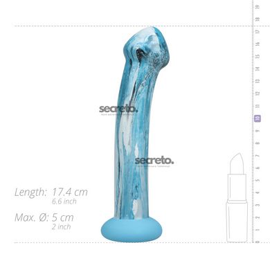 Скляний дилдо Gildo - Ocean Ripple Glass Dildo SO8893 фото