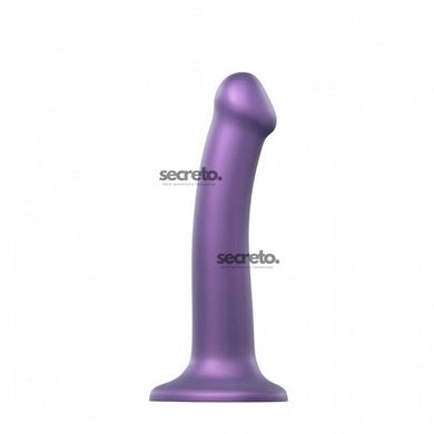 Насадка для страпона Strap-On-Me Mono Density Dildo Violet M, диам. 3,3см, однослойный силикон, гибк SO3570 фото