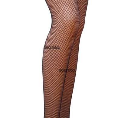 Колготки в сеточку без выделенных трусиков Passion TI020 nero 3/4 (fishnet) типа Кабаретка PS23206 фото