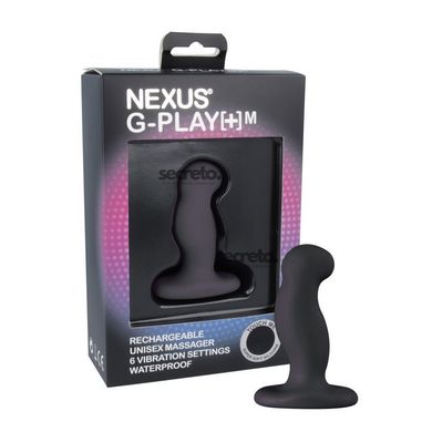 Вибромассажер простаты Nexus G-Play Plus M Black, макс. диаметр 3 см, перезаряжаемый GPM001 фото