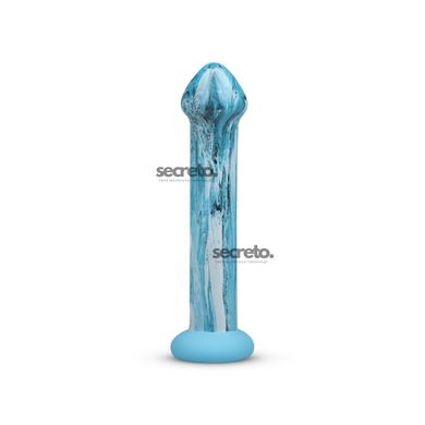 Стеклянный дилдо Gildo - Ocean Ripple Glass Dildo SO8893 фото