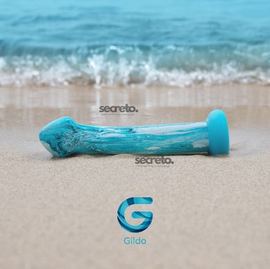 Скляний дилдо Gildo - Ocean Ripple Glass Dildo SO8893 фото